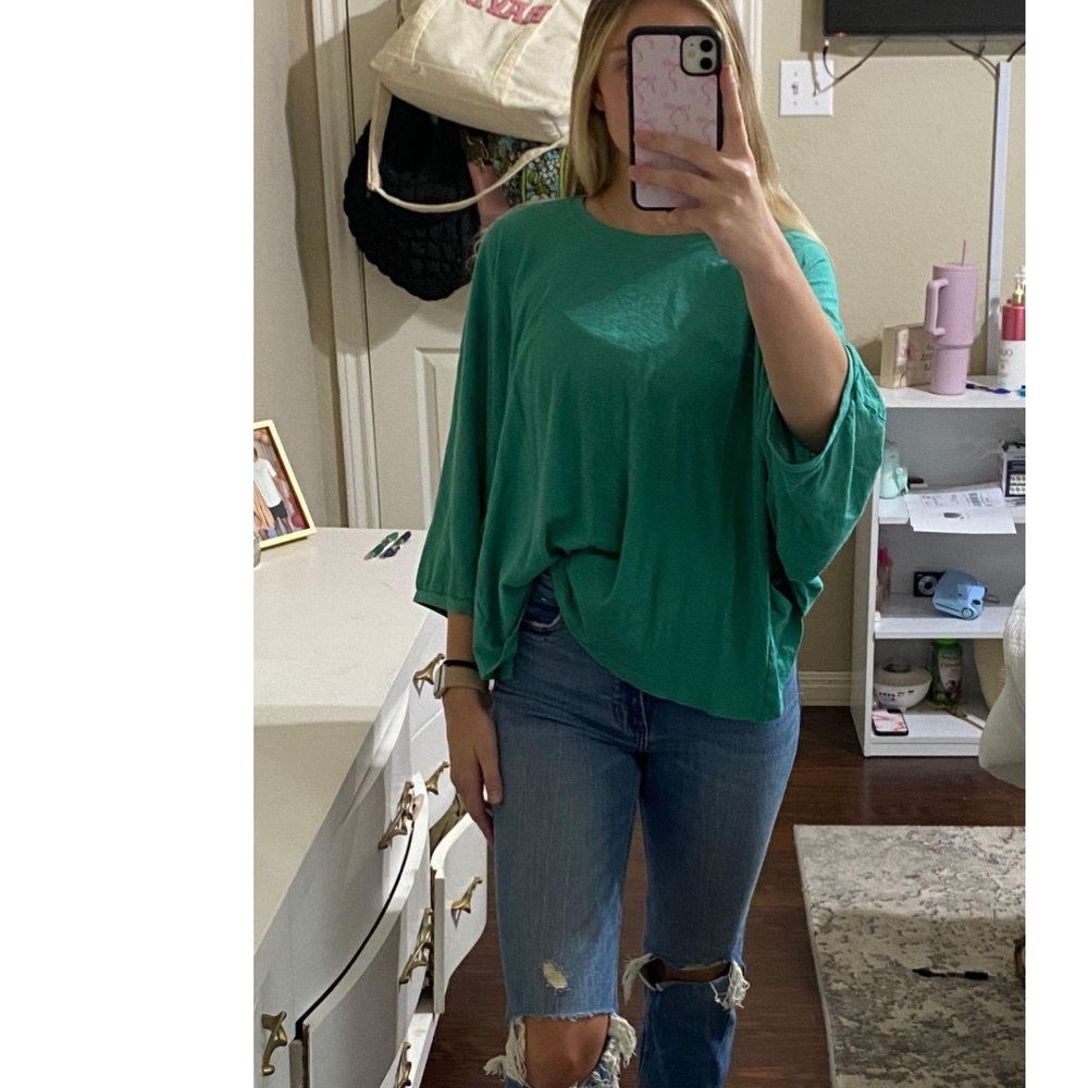 Blue Straight Leg Jeans